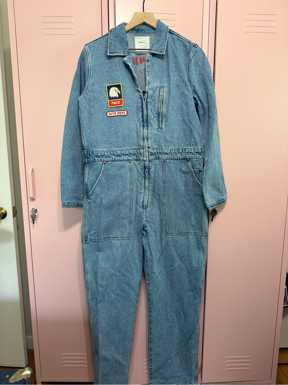 P&Co 1/2 Mile Speedway Denim Boilersuit Jumpsuit